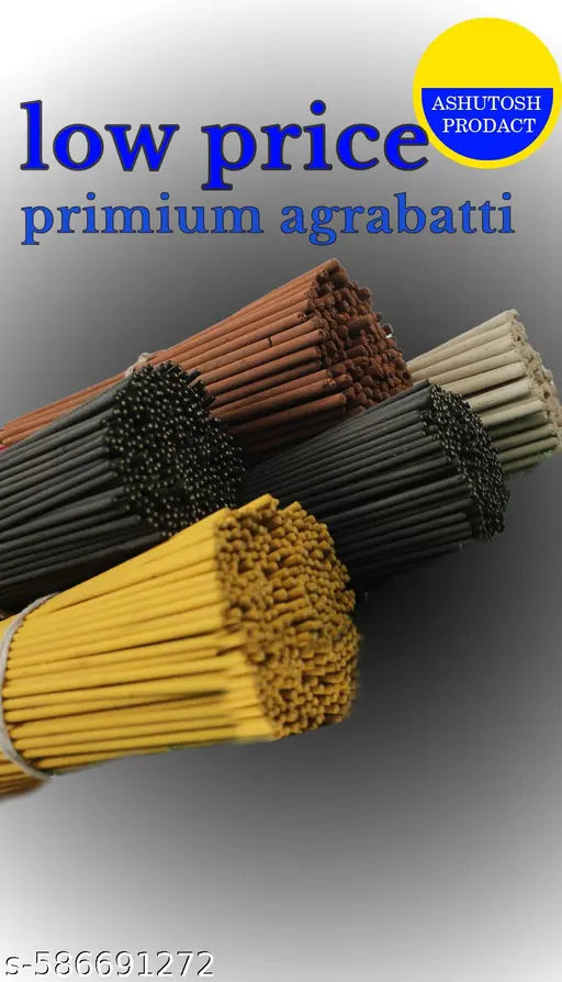 Premium fragrance incense combo pack -5 in 1 (80g×5=400g) gulab,kasturi,pinapal,gugal,loban parfect for daily pooja