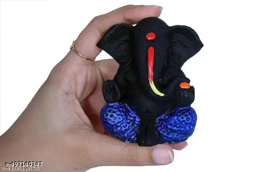 Ganesh Chaturthi Special White Ganesha with Diamonds & Tricolor Brass Base
