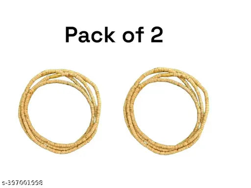 Pack of 2 100%Original Tulsi Kanthi Mala 34", For Men and wome Two Round, From