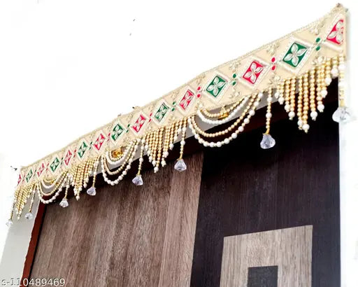 Latest Golden Border Handwork &  Work Door/Wall Hanging Toran/ToranamBandarwal Decor.[36 Inch]