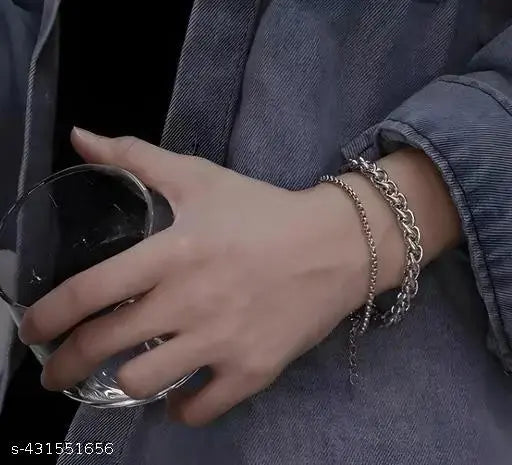 1PC  Men Bracelet Double Layers