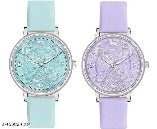 VRUGRA Combo Attractive Ethnic Dial Designer Fancy Leather Belt Analog Watch for