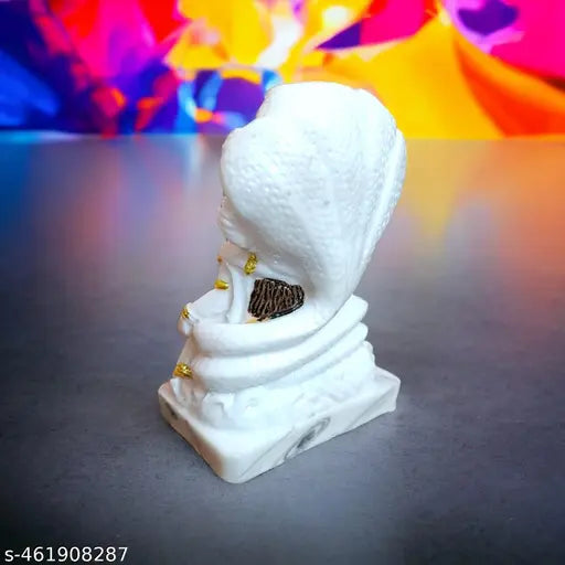 SEEMA HANDICRAFT Lord Laxmi Vishnu Marble Idol Vishnu Statue Temple Decor Religious Murti Pooja Gift Item Spiritual Puja Vastu Showpiece