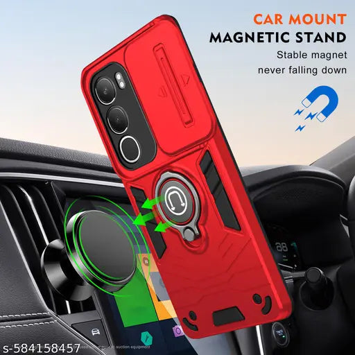 Vackuze Back Cover For Vivo Y29 5G (Red)