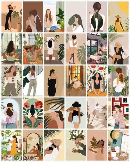 40 Pcs Teen Girl Aesthetic 4*6 Inches Girls Room Aesthetic