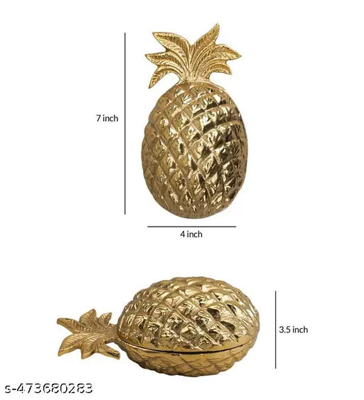 Gold Plated Pineapple Candle Holder – Perfect for Fragrance Candles in Aluminum Casting : Pineapple Shaped Candle Holder \ Aluminum Casting Candle Holder \ Fragrance Candle Holder \ Luxury Candle Holder