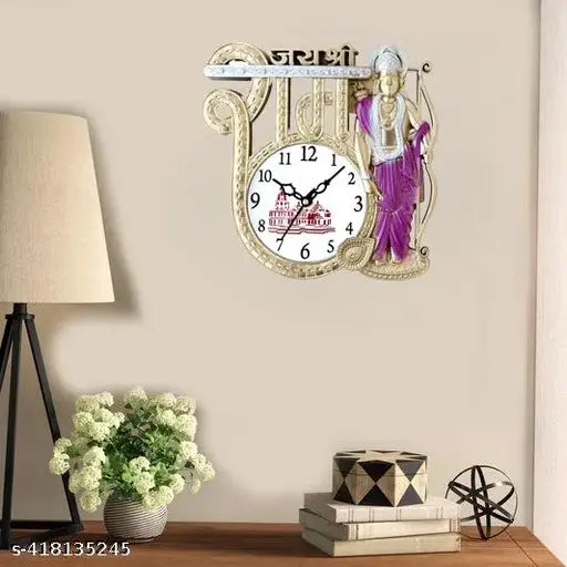Designer Populer Jai shri ram wall clock