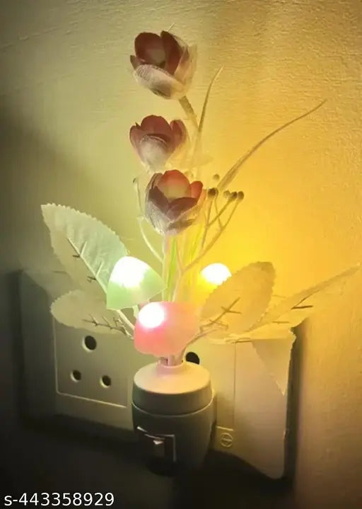 3D Mushroom Shape Colour Changing LED Night Light Lamp, with on-Off Switch Button (Pack off 1) (Design may be slightly different)