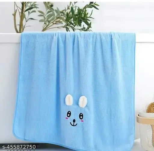 Rabbit Kids Bath Towels Super Soft And Best For Babies Sensitive Skin 280 Gsm 56*112 cm Blue