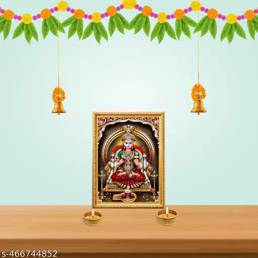Annapurna Mata Photo Frame - Spiritual 6x8 Wall Décor | Religious God & Devotional Frames | Wall deocre | Pooja Item | Photo Frame | Pooja Photo