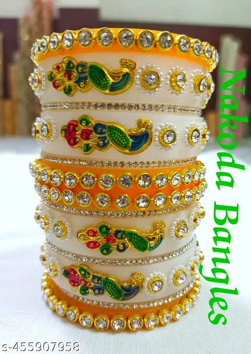 Peacock Plastic Bangle Set