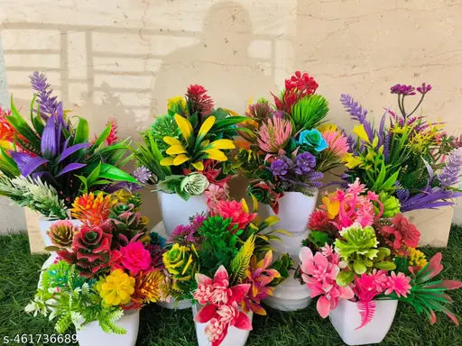 Artificial Bonsai Table Top Plant with Pot for Home & Office Decor- , size ( 15 cm )