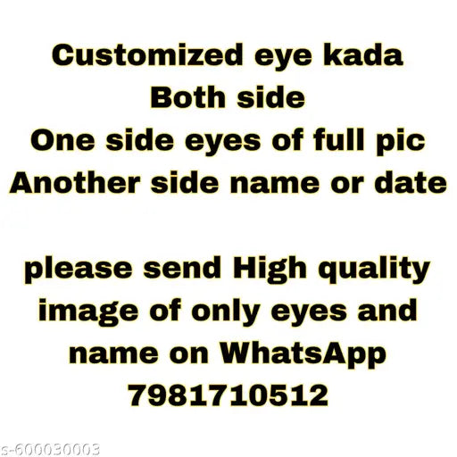 Eye Bracelet Half Kada for Men & Women | Stylish Adjustable Kada Bracelet | Trendy  Eye Kada | Fashionable Party Wear Bracelet | eye print bracelet kada | best gift for lover boyfriend husband