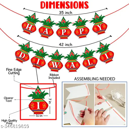 ZYOZI 31 Pieces Happy Diwali Party Photo Booth Props and Banner Kit Festival of Lights Prop for Photoshoot Diwali Party Picture Selfie Stick Props Party Decoration Supplies