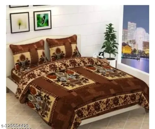 WINTER POLAR DOUBLE BED WOOLEN BED SHEET WITH 2 PILLOW COVERS Fabric : Fleece Woolen No. Of Bedsheets: 1 WINTER BED SHEET/ WOOLEN BED SHEET WITH 2 PILLOW COVERS SIZE 27-17 with 1 Bedsheet size 90X100