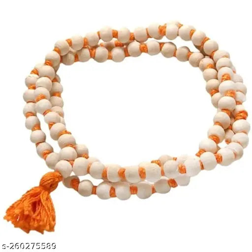 Generic Tulsi Pooja Mala for Men and Women | Kanthi Mala | 8 mm Bead Size | 108 Beads | Iskcon Tulsi Wood | Original Brown | Pack of 1 |