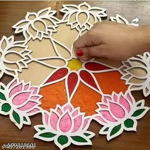 Kamal phool unique rangoli