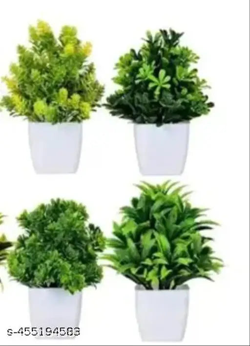 set of 4 great and attractive look artificial plant for home office decoraition
