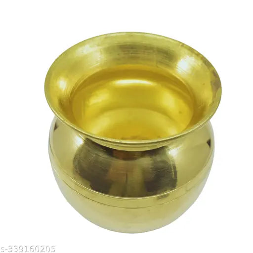Artisanal Brass Lota Kalash for Traditional Pujas