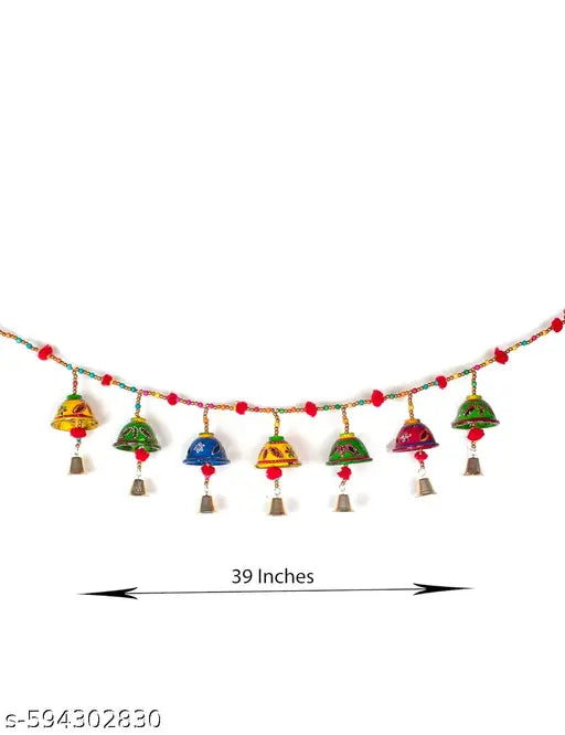Unique home decoration Rajasthani handmade showpiece wind chime bandarwal umbrella wall hanging door hanging Diwali decoration bedroom living room kids room hanging item Temple, Pooja room decoration