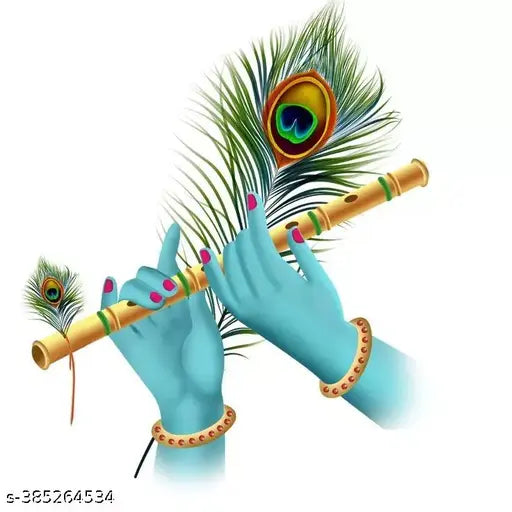 KRISHNA FLUTE WALL STICKER ( SIZE 30X30 CM )