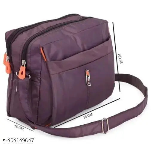 Nylon Sling Bag | Cross Body Bag | Stylish Side Bag For Men & Women || Sling Bags For Men & Women || Polyester Sling Bags || Cross Body Sling Bag (Pack Of 1)