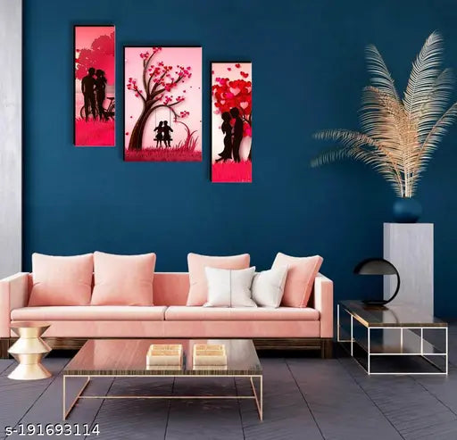 Blue Art Gallery Artificial Wall Painting