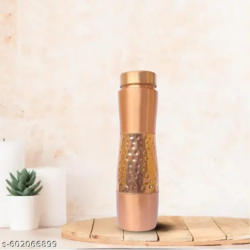 Homely Get Crafty Copper Bottle (950ml): 100% Pure BPA-Free Water Bottle | Copper-Infused Water | Leak Proof | Office Use | Boosts Immunity | Supports Digestive & Liver Health | Ayurveda Inspired