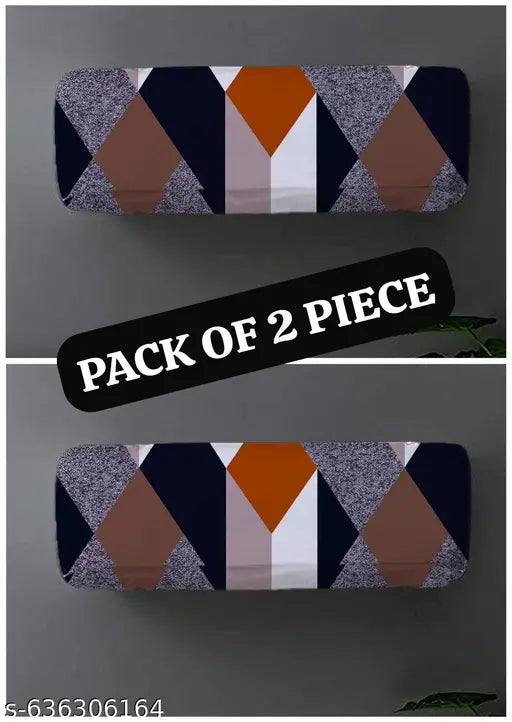 AC Cover for Split 1.5 Ton Indoor Printed  Aiir   Conditioning Dust Cover Folding Designer (38”x 12”x 9”),
