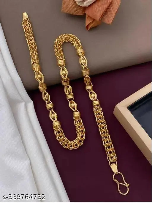1 gram High Quality Indian Polished “20” Inches GoldChain for Men and boy