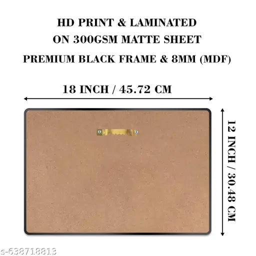 Indianara Radha Krishna Painting With Frame 18 Inches X 12 Inches (RK6LBP)