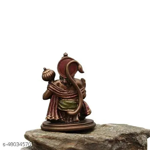 Lord Bronze/Copper Hanuman Ji murti for Pooja Room I Hanuman Statue I Home Temple Decoration Items I Hanumn ji murti I Bronze god Idols