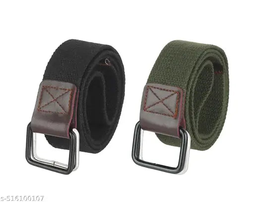 USL Canvas D Ring Belt for Men & Women