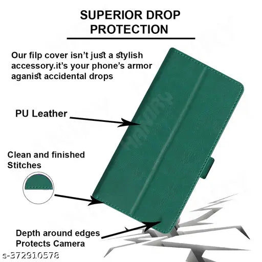 HANIRY FLIP COVER FOR OPPO A16E flip case | CPH2421 flip cover | Free Jesus Cross  Keychain | Green