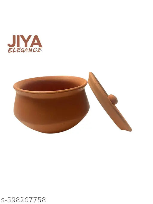 Handmade Terracotta Dhai Handi | 500 ML Natural Clay Pot for Curd & Milk Storage ( PACK OF 1)