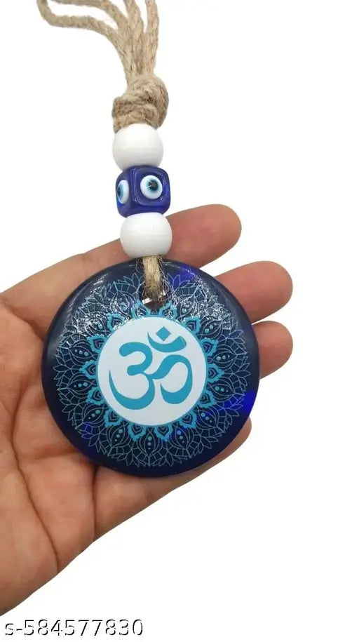 Tej Gifts Evil Eye Nazar Battu Wall Hanging for Home, Office, Car & Door Decor | Design 5 | Jute Thread Decorative Hanging for Vastu Protection, Positive Energy, Good Luck & Prosperity | Traditional Indian Spiritual Home Decoration