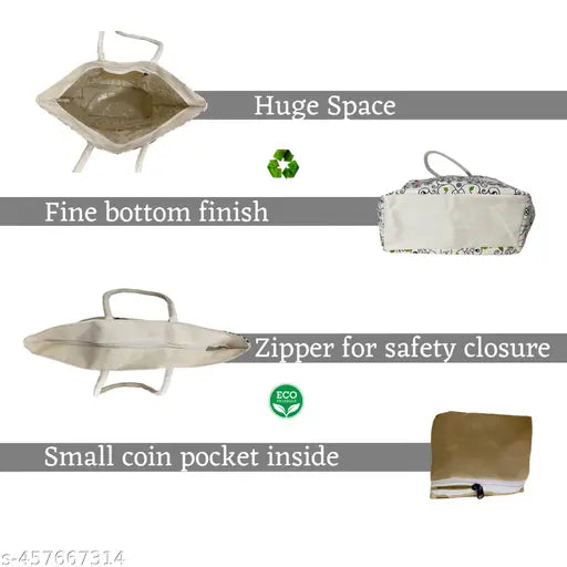 Big Two Elephant Canvas Tote Bag - Stylish, Durable, and Spacious