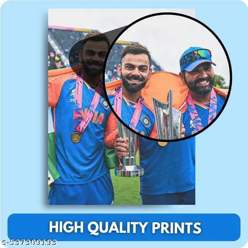 Virat Kohli Poster (Set of 40) | King of Cricket Virat Posters (15 x10 cm)4*6 Inches | Wall, Bedroom, Living room | Cricket Posters