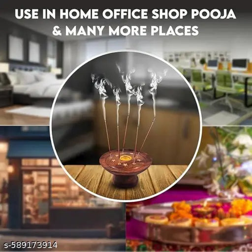 Creative furniture handicraft Puja item, incense holder, wooden puja box, religious accessories, prayer box, incense stick holder, spiritual decor,