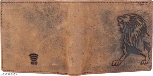 WILD NAPA RFID Protected 100% Brown  Genuine Leather Wallets For Men