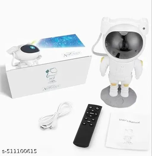 Astronaut Galaxy Projector with Remote Control - 360° Adjustable Timer Kids Astronaut Nebula Night Light, for Gifts,Baby Adults Bedroom, Gaming Room, Home and Party (Corded Electric)