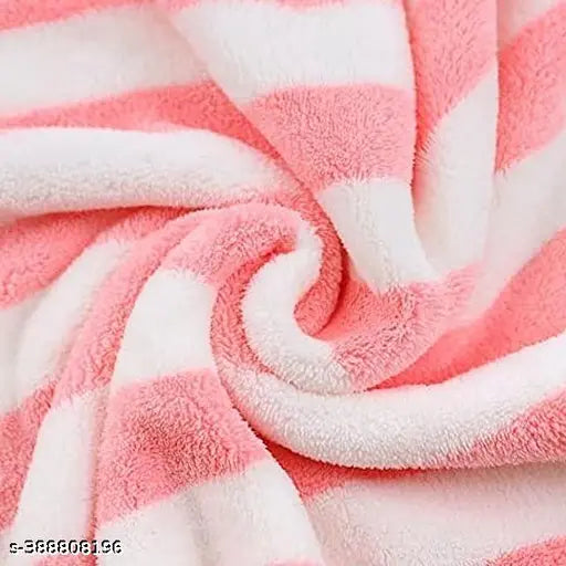 Microfiber Towels for Bath-Stripes Bath Towel for Men and Women-Soft Coral Fleece Towel with Hook Quick Dry Super Absorbent-70 x 140 cm (multicolor Pack of 2)