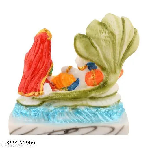 LAKSHMI VISHNU JI PUJA IDOLS FOR YOUR POOJA ROOM OR RELIGIOUS PLACE MADE UP OF RESIN AND MARBEL