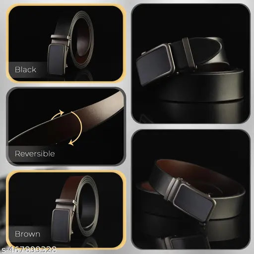 WARCKS Men's Formal, Casual,premium Genuine Leather Belt (black)