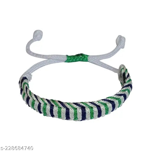 PRODUCTMINE® HANDMADE ADJUSTABLE BRACELET WRISTBAND BRACELET FRIENDSHIP BAND FOR MEN AND WOMEN SKIN FRIENDLY - MULTI COLOR
