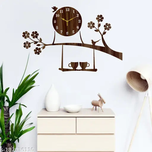 Wall Clock-058 Wenge 25x25cm