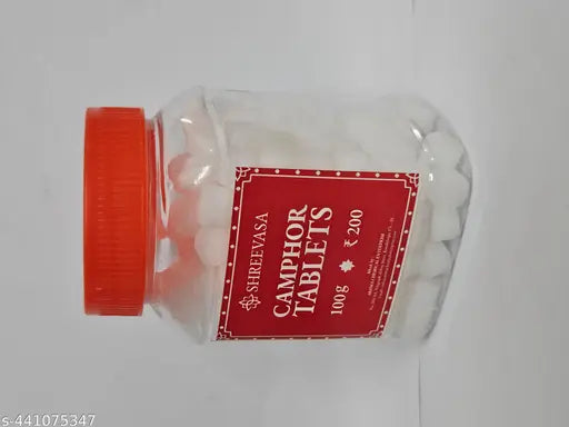 SHREEVASA Camphor Tablet Round Shape 100gms