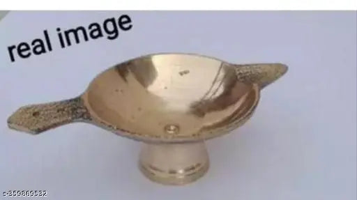 Combo of 2 peace metal puja bell + laxmi deepak