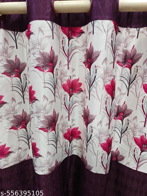 Curtain Parda Door Window Pack of 2 Pcs