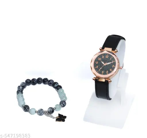 Watch For Women &Girls &Bracelet& set combo ( 3 pic )